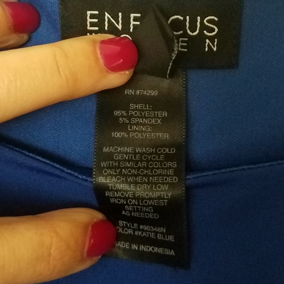 Enfocus Royal Blue Dress - Picture 5 of 5